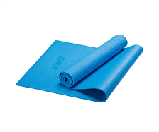 Коврик для йоги STARFIT FM - 101 PVC, синий, 173х61х0,6 см 1/16 (УТ-00008835)