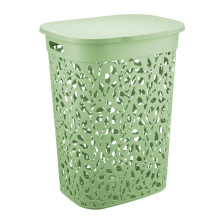 Корзина для белья 55л Флора М2621 мята