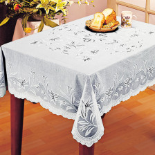 Скатерть ПВХ EMBOSSED 120х150см С629-120WH белая