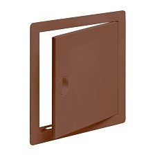 Дверца пластик с ручкой 300х400 коричневая