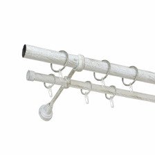 Карниз металлический гладкий 25 мм СМ-3352-2Р белое золото 2.4м