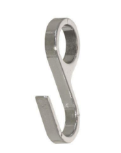 Крючок к рейлингу несъемный хром