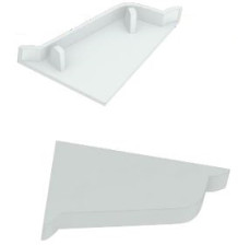 Заглушка пласт белый левая KORNER