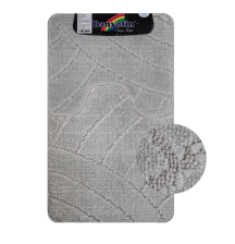 Коврики для ванной комнаты CАНАКС Classic Uni 201825 (2шт) 55х90см 55х45см светло-серый 00360