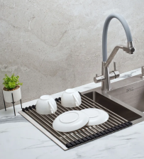 Сушка складная 30,5х43 см черная/нержавеющая РМС