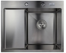 Мойка врезная 58х48 (3,0/0,8) h=210 сатин правая Marrbaxx