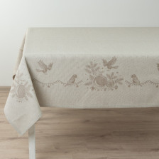 Скатерть полулен 140х205 рис 310 цв 2 НГ Снегири Орша