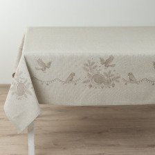 Скатерть полулен 140х205 рис 310 цв 2 НГ Снегири Орша