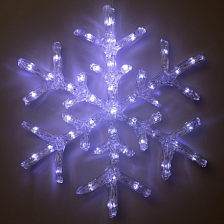 Фигура акрил"Снежинка" 39х39х2 см 220V, 50 LED, БЕЛЫЙ 5060091