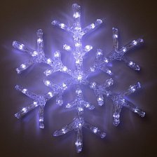 Фигура акрил"Снежинка" 39х39х2 см 220V, 50 LED, БЕЛЫЙ 5060091