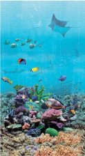 Панели пластиковые Подводный мир Скат 01140 (0,25х2,7) (6шт) (12)