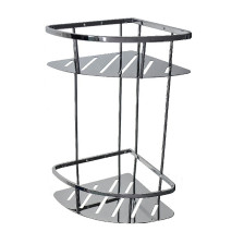 Полка металлическая TITAN 2-ярусная 22см угловая 77351