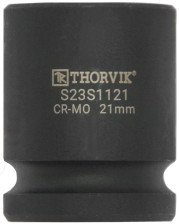 Головка торцевая ударная 6гр 1/2 21мм THORVIK S23S1121