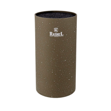 Подставка для ножей 11,5х22,5 см RASHEL коричневый мрамор R-989