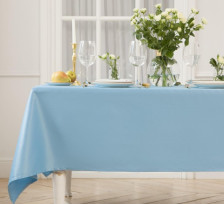 Скатерть "Этель" Elegance с вгмо Цвет: Серо-синий, Размер: 150х110