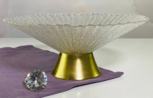 Конфетница 15 см на ножке LENARDI стекло 200-113