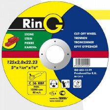 Круг отрезной по камню 230х2,0х22 14А RinG