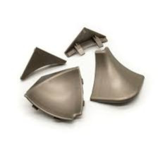 Комплект уголков и заглушек для плинтуса Элит2/Плато2 бронза