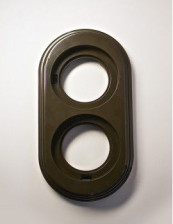 Рамка 2-м BIRONI BF1-620-22 коричневая (пластик)