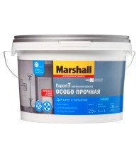 Краска Export-7 ВЭ белая матовая (2,5л) Marshall