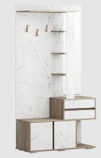 Вешалка "Дарья" Р377.01 Дуб Бунратти/Белый