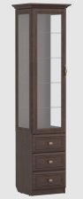 Шкаф с витриной "Данте" Р330.49 Дуб денвер коньячный