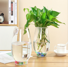 Ваза стеклянная 17,7х24 см прозрачный