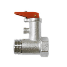 Клапан предохранительный 1/2" 6 бар (0,6 МПа) (С красной ручкой) (М100506)