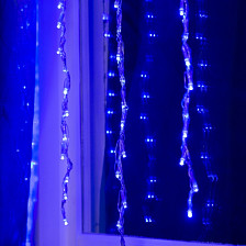 Гирлянда "Водопад"  Ш:2 м, В:1,5 м, НС LED-400-220V контр 32реж, СИНИЙ 3584291