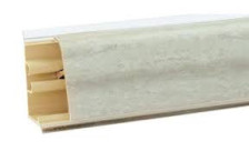 Плинтус для столешниц 3м 408Т серебряный травертин KORNER