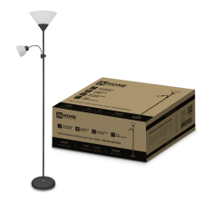 Торшер IN HOME THO 02Ч 60W Н1800мм 1хE27/1хE14 Черный