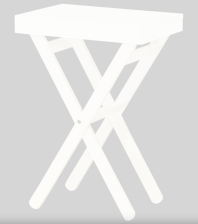 Стол складной, Снег (лак)
