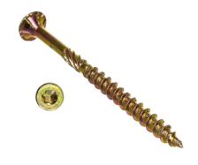 Саморезы для дерева 4,0х60 желтый цинк потайная головка HIMTEX TX20 20шт