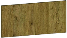 Фасад ДУБЛИН 796 х 356 мм ВЕРХ МДФ пленка Дуб Американский