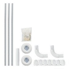 Штанга для душа угловая 0,9х0,9х0,9м белая 10008