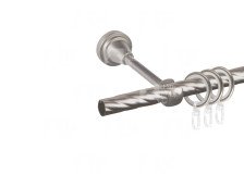 Карниз Грейс 1-рядный D19 (труба крученая) Сатин 2,4м