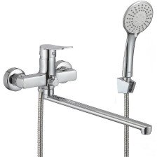 Смеситель для ванны однорычажный MILARDO Demi DEMSB00M10 длинный излив