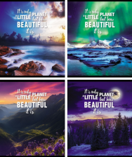 Тетрадь 48 л А5 Creativiki клетка Природа 168730