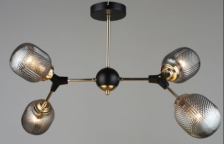 Люстра SR 5278/4 BK+FGD L790 x W440 x H400 4х40W E27