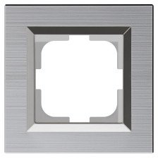 Рамка 1-местная OVIVO QUANTUM 405-320000-096 серебро