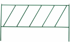 Забор декоративный Лесенка (5шт) зеленый 4,82х0,7м