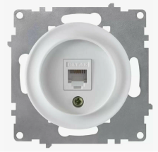 Розетка компьютерная 1-м скрытой установки Florence RJ45 5е1E20701300 белый