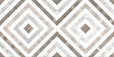 Плитка облицовочная (25х50) Siluet белая орнамент GT123VG (Global Tile)