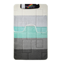 Коврики для ванной комнаты CАНАКС Silver 71 (2шт) 60х100см 50х60см антрацит 00249