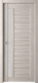 Полотно дверное ДО800 "ECO 37" ПВХ Филадельфия грей стекло сатинат (ВДК)