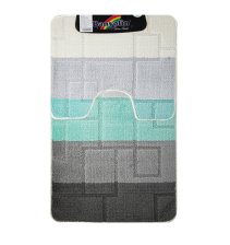 Коврики для ванной комнаты CАНАКС Silver 71 (2шт) 60х100см 50х60см антрацит 00249