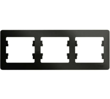 Рамка 3-м Glossa GSL000703 антрацит