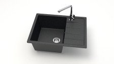 Мойка 645х505 искусственный камень черный 151/Q4