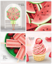 Тетрадь 48 л клетка BG Summer dessert