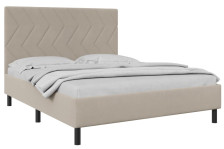 Кровать Лея с ПМ 1600х2000 тк бежевая